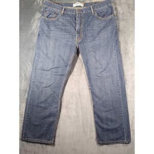 Levis 505 Jeans Mens 40x30 Blue Straight Fit Mid Rise Medium Wash Denim